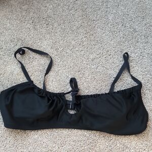 Aerie Black Keyhole Bikini Top